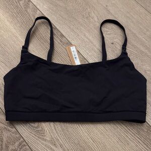 SKIMS fits everybody maternity nursing scoop bralette  color is ONYX